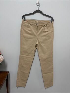 Etcetera Slim Pants in Khaki Beige